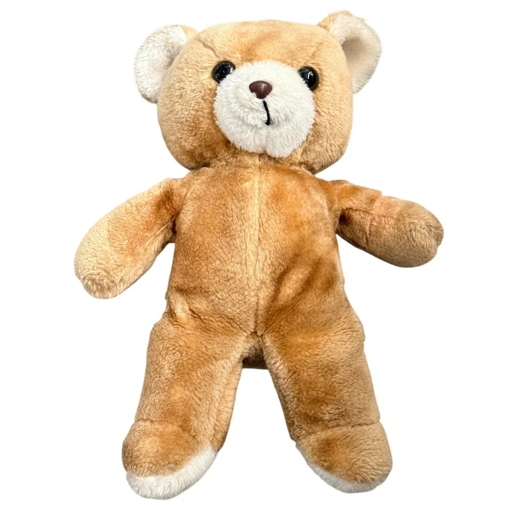Vintage 1994 Commonwealth Teddy Bear Plush Tan White Stuffed Animal Toy